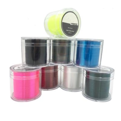 China WONDERFUL high strength 150m 70g 4x strands floating multifilament pe tier fishing lines braided for sale