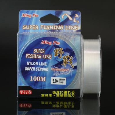 China WONDERFUL High Strength Monofilament Smooth Fluorocarbon Fast Sinking Nylon Fishing Lines 100m 50g 10 Kg Big Power Set for sale