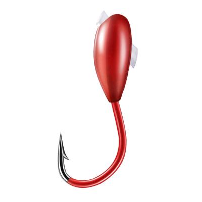 China WONDERFUL Barbed Hook 4#-7# 0.5g Jig Lead OverturneJig Freshwater Fishing Freshwater Fishing Hook for sale