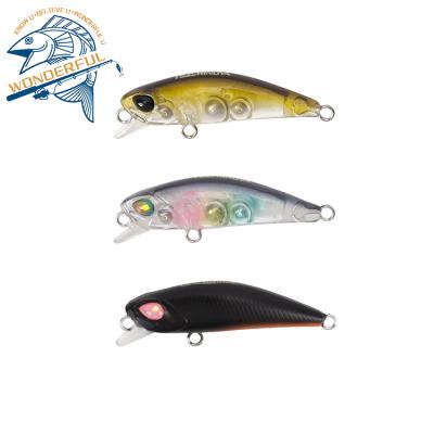 China Deep Diving Mini Fishing Minnow Bionic Slow Descent Lure 3.4g 45mm WONDERFUL ABS Plastic Artificial Hard Plastic Japanese Groundbait for sale