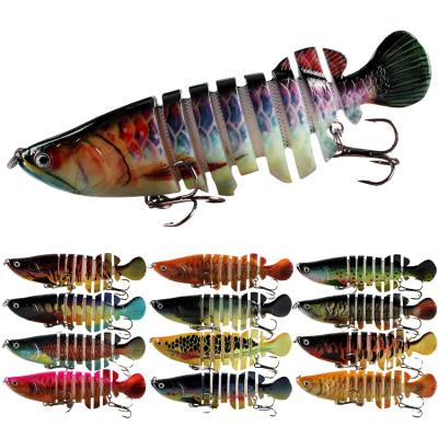 China Sinking Lure Multi Joint Pike Bass Knotty Wobbler Fishing Bait 11cm WONDERFUL ABS Plastic 18.6g ABS Plastic for sale