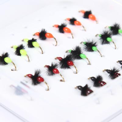 China High Carbon Steel PVC 1.3cm Artificial WONDERFUL Mini Fly Bait Fishing Lures Bionic PVC 0.9cm 1.1cm High Carbon Steel for sale