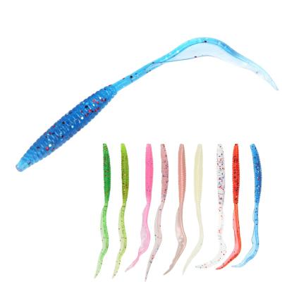 China Fishing Tools 13cm WONDERFUL PVC 2.4g Long Tail Artificial Freshwater Soft Bait for sale