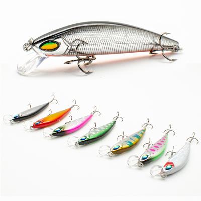 China ABS 65mm ABS 8g Plastic WONDERFUL Fast Sinking Freshwater Wobblers Hard Minnow Bait Fishing Lures for sale