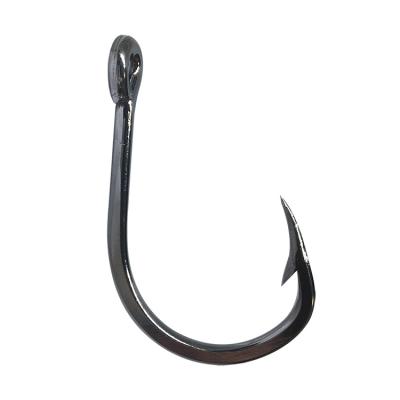 China High Strength WONDERFUL Strong Carp Sturgeon Alloy Stainless Steel Single Barbed Hook for sale