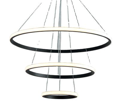 China Modern Environmental Friendly Black Modern Ceiling Light Chandelier for sale