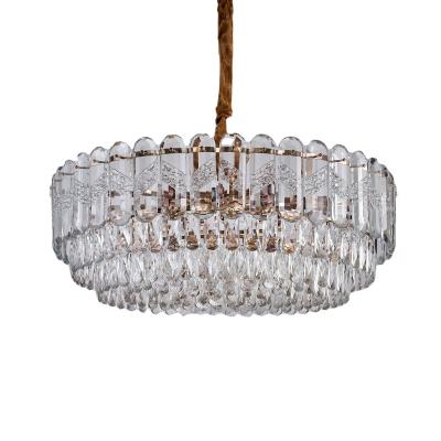 China Modern Light Luxury Crystal Awards Restaurant Lighting Chandeliers for sale