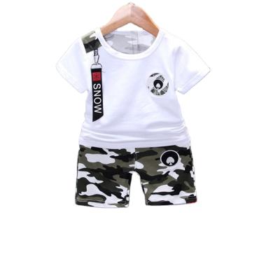 China Breathable Two Piece Suit 2020 Summer Cotton Casual Short Sleeve Shorts For Men And Women Baby Kids for sale