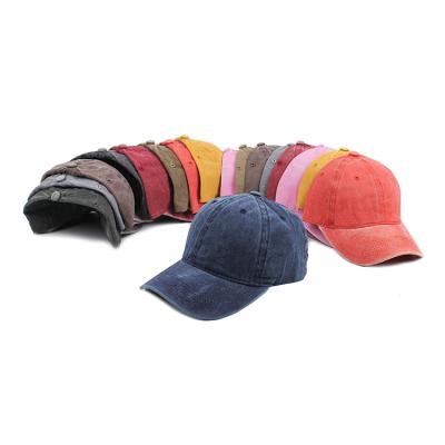 China Commoners Women Plain Twill Low Profile Baseball Hat Cotton Washed Hat for sale