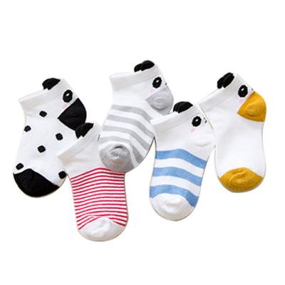 China Wholesale QUICK DRY baby bumps 5 packs gift set cute sock babies boys girls kids indoor non-slip cute animals Mesh Cotton Sock Spring for sale