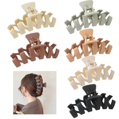 China 2023 New Arrival Hair Accessories Shape N Style Non-Slip Frosted Big Hair Clip Accessories Low Moq Factory Custom Hair Clip Claw for sale