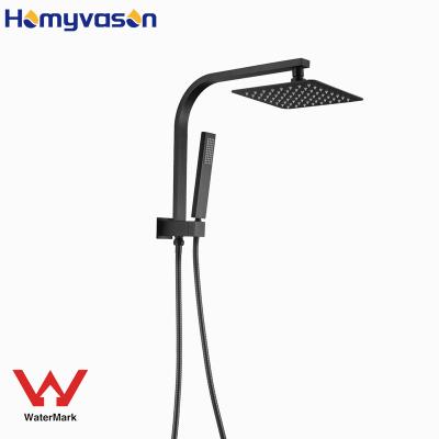 China Without Slide Bar Watermark Certificate Bathroom Shower Rail Brass Rain Shower Set for sale