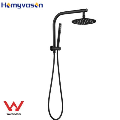 China Without Slide Bar Wels Sttandard Bath Room Rain Watermark Luxury Shower Faucet Rail Set for sale