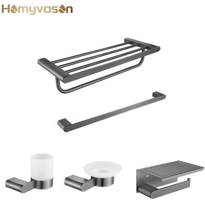 China Viable Gray China Hotel Plumbing Bathroom Stainless Steel Metal Accessories for sale