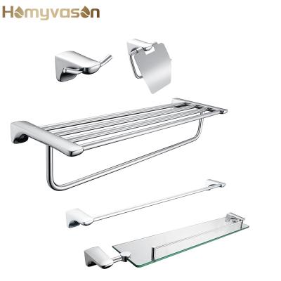 China Luxury Set of 304 Stainless Steel Viable Toilet Chrome Bathroom Accessories for sale