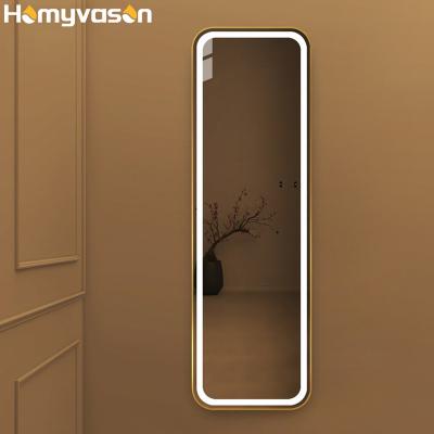 China Homyvason Custom Bright Aluminum Framed Full Length Women Dressing Mirror for sale