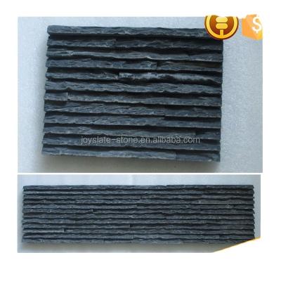 China Traditional Stacked Slate Rock Waterfall Veneer Decorative Wall Culture Stone Waterfall Exterior Wall for sale