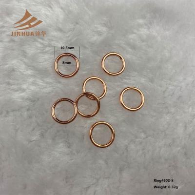 China Underwear Accessories Nylon Coated 8mm Metal Bra Hook Material Ring for sale