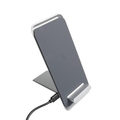 China New Mobile Phone Fast Wireless Charging Stand Led Light Charger Wireless Charger for sale