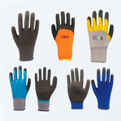 China Thin Anti-Static Dexterous Customizable Anti-Cut Knitted Polyester Coating Nylon Bulk Work PU Coated Gloves Garden Work Construction Safety Gloves for sale