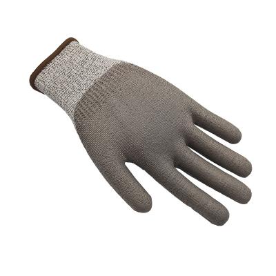 China Anti Cut Gloves Cut Resistant Gloves PU Cut Resistant Gloves PU Palm Coated Cut Resistant Antistatic HPPE Gloves For Men's Work for sale