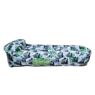 China Lamgool Modern Inflatable Air Bean Bag Beach Sofa Bed with Carry Bag for Outdoor Camping for sale