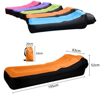 China Amazon Hot Selling Hybrid Type In The China Factory Summer Air Inflatable Sofa Bed Lazy Bag Sofa Inflatable Air Beach Lounge for sale