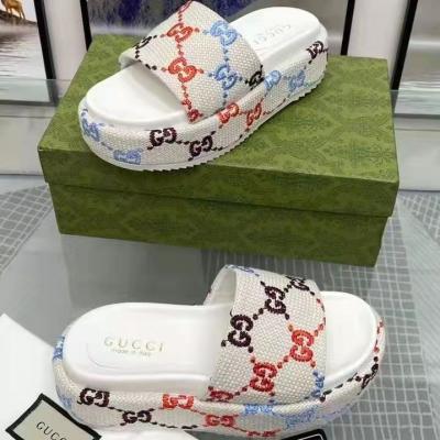 China Stain of the new fashion trend summer explosive women's slippers flat women's slippers for sale