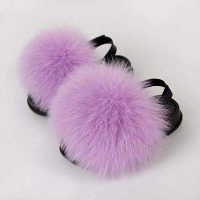 China Fashion Trend Custom Luxury Children's Fur Slippers Children's Slippers Children's Shoes Wholesale for sale