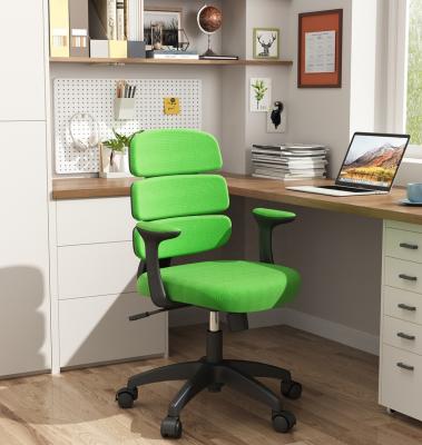 China Industrial Classic Puresoft Padded Mid-Back Office Computer Desk Chair With Armrest - Green Student Healthy Study Chair for sale