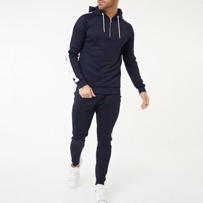 China Custom Mens Hoodie Tracksuits Breathable Sport Tracksuit Set Mens 2 Piece Jogger Sweatsuit Sets for sale