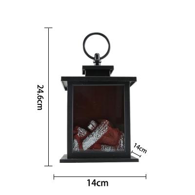 China Light Home Easy Led Dancing Simulation Fireplace Flame LED Freehand Medium Plastic Lantern for sale