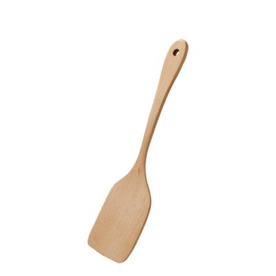 China Environmental protection sustainable natural beech shovel pancake wooden kitchen utensils, wooden cooking shovel for sale