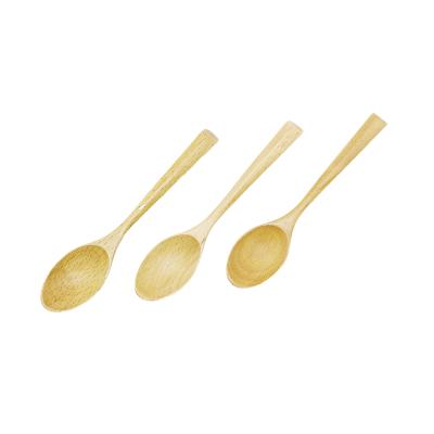 China Sustainable Natural Beech Wood Kitchen Spoon Environmental Protection Solid Wood Spoon Soup Spoon for sale