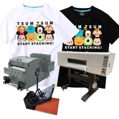 China Hotels T-shirt/Shoes and Hats/Bag/PET Film DTF Leather Printer Powder Shaking Machine Print 4720 Dual Head Printer for sale