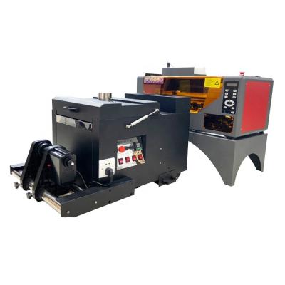 China Apparel T-shirt SG-A3 2 heads xp600 printer flip powder machine use for dtf printer heat transfer machine A3 T-shirt hot stamping press for sale