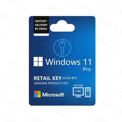 China Online 24 Hours Genuine Original Key Delivery Email Lifetime Windows 11 Instant Retail Windows 11 Pro Digital Key Online Activation for sale