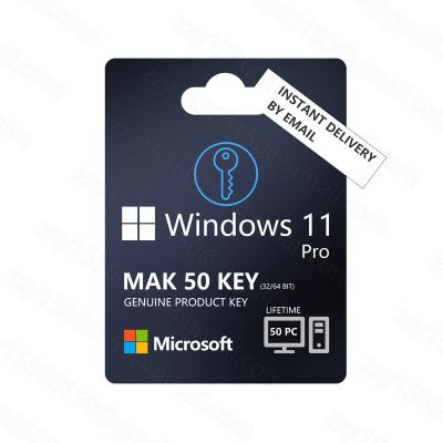 China Wholesale Price Hot Sale Windows 11 Pro Key MAK50 Hey Send By Email Digital Key Windows 11 Pro MAK50 For 50user Windows11 Pro for sale