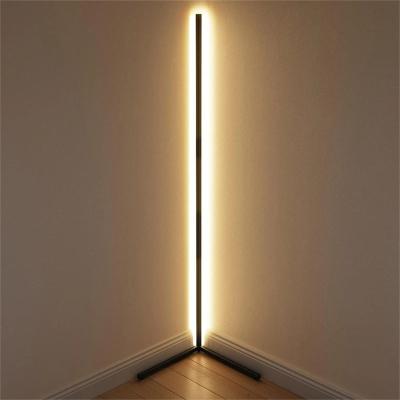 China Modern Minimalist LED Modern Fishbone Floor Lamp Hot Sale Bedroom Living Room Floor Lamp Bar Colorful Atmosphere Led Floor Lamp for sale