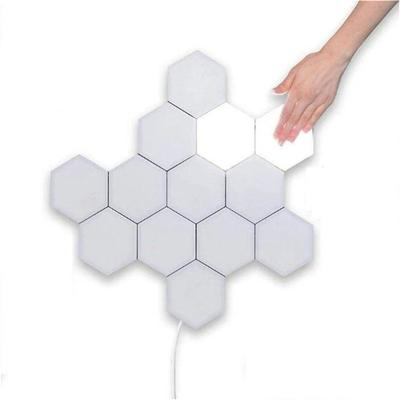 China Modern Hexagonal Quantum Lights Diy Wall Light Creative Color Geometry Assembly Led Smart Night Light Lamp for sale