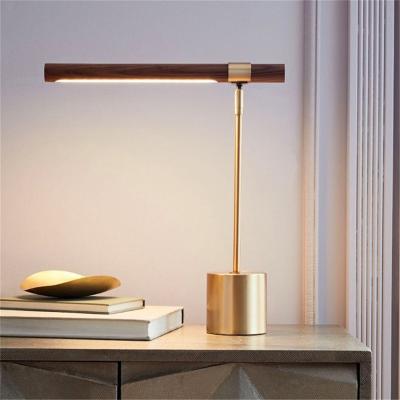 China Art Various Wooden Nordic Minimalist LED Lights Simple Iron Art Study Room Reading Eye Pad Table Lamp for sale