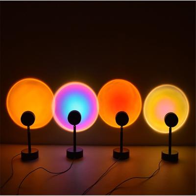 China Creative minimalist sunset sunset lights selfie art projection lamp background decoration for sale