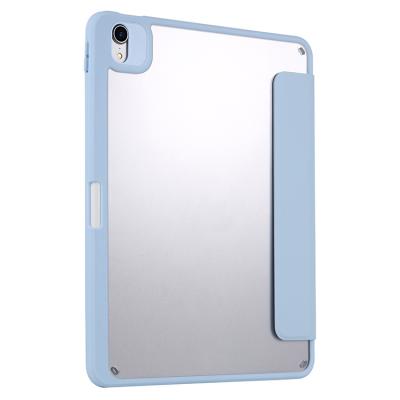 China Cover For Detachable Partition For Apple iPad Air 4 Pro 11 2020 2018 Detachable Transparent Hard Back Case 10.9 Case Pencil Stand Cover HD Frame Soft Case for sale