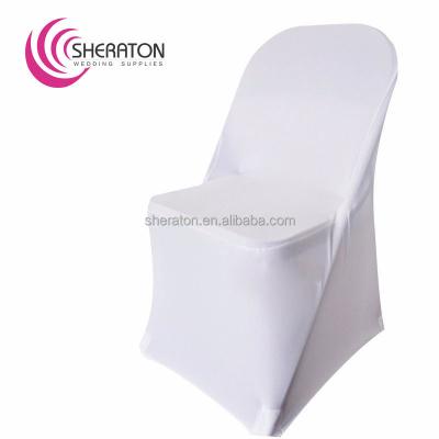 China Durable cheap spandex folding chair cover for banquet and wedding for sale