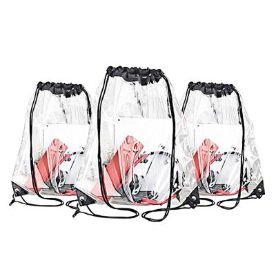 China Waterproof Clear PVC Drawstring Bags Small Drawstring Bag for sale