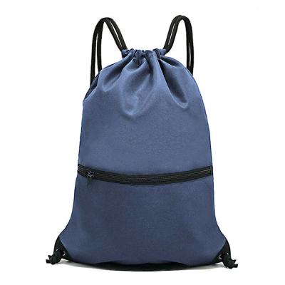 China With USB Suction String Backpack Large Capacity Waterproof Swimming Bags With Pocket Polyester Drawstring Gym Bag Unisex for sale