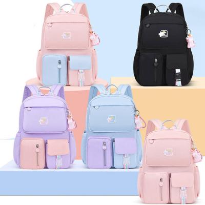 China Waterproof Pink Girls School Bags Pouches Waterproof Kid's Book Bag For School Children for sale