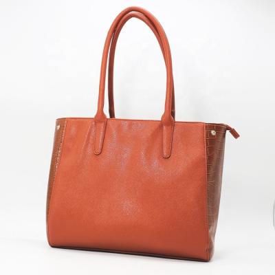 China Fashion Hot Sale Women PU Leather Tote Bag Ladies Long Strap Handbag Handbag for sale