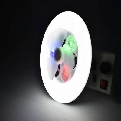 China Adjustable Light Direction Modern Ceiling Fan With Led Light Bulb UFO Fan Spotlight Colorful Fan In Flying Saucer Light Colorful Projector Light for sale