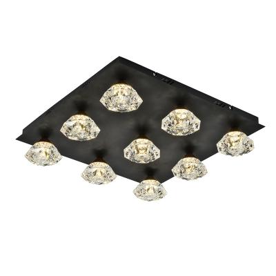 China Wholesale modern ceiling light for living room with K9 crystal lighting pendant ceiling for sale